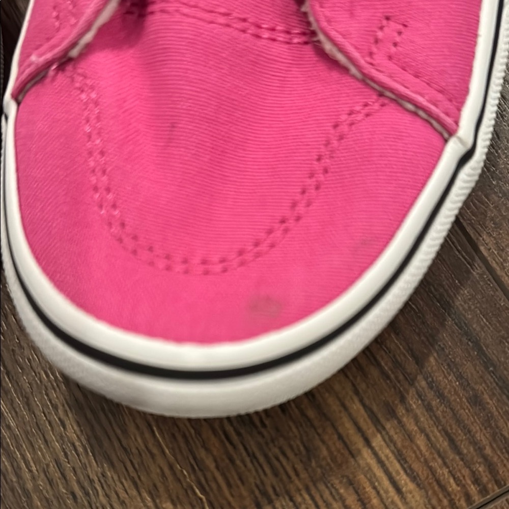 Vans Pink and White Women's Sneakers - Picture 9 of 10